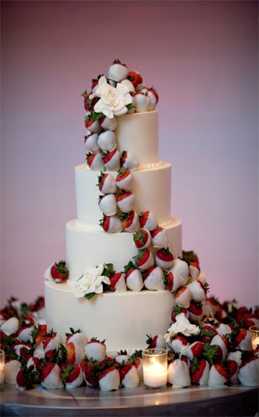 Gorgeous four tier round white