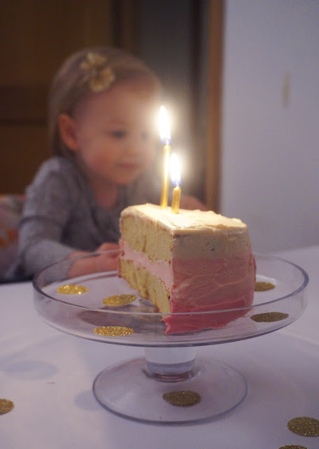 meg-made: Happy Half Birthday honey sponge cake GF