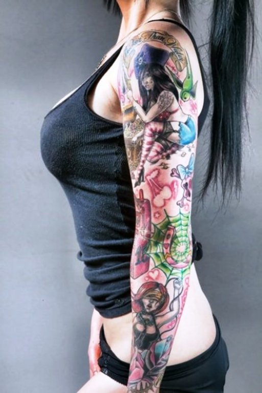 colorful tattoo sleeve designs Tattoo Designs: Arm Sleeves Tattoo Designs