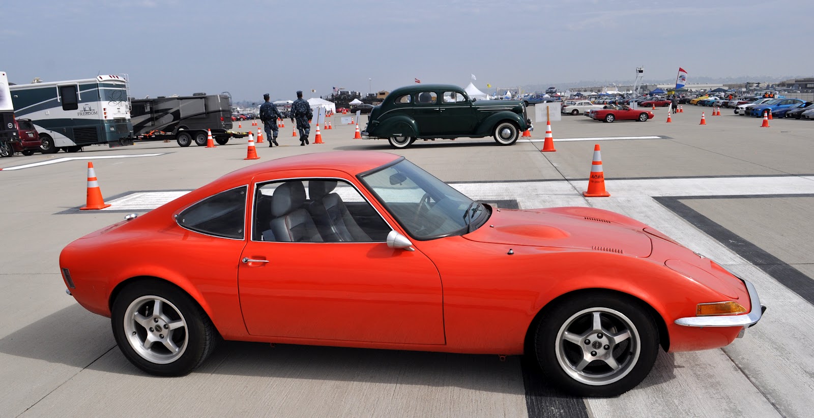 Just a car guy   Opel GT with customized license plates to