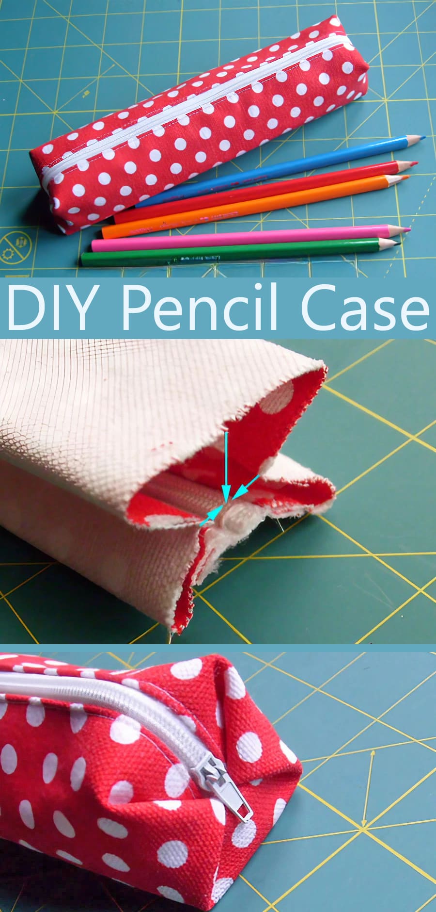 Easy Pencil Case Tutorial