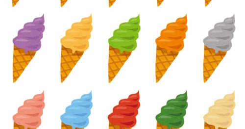 無料イラスト かわいいフリー素材集 いろいろな種類のソフトクリームのイラスト 16種