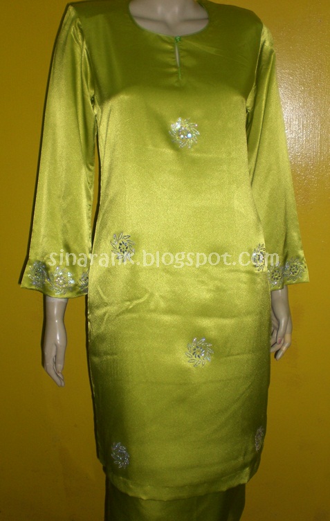 SINARAN KAMUNTING 70 BAJU RAYA KURUNG MODEN SATIN 