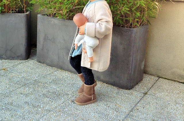 Gilet enfant Primark grosse maille beige