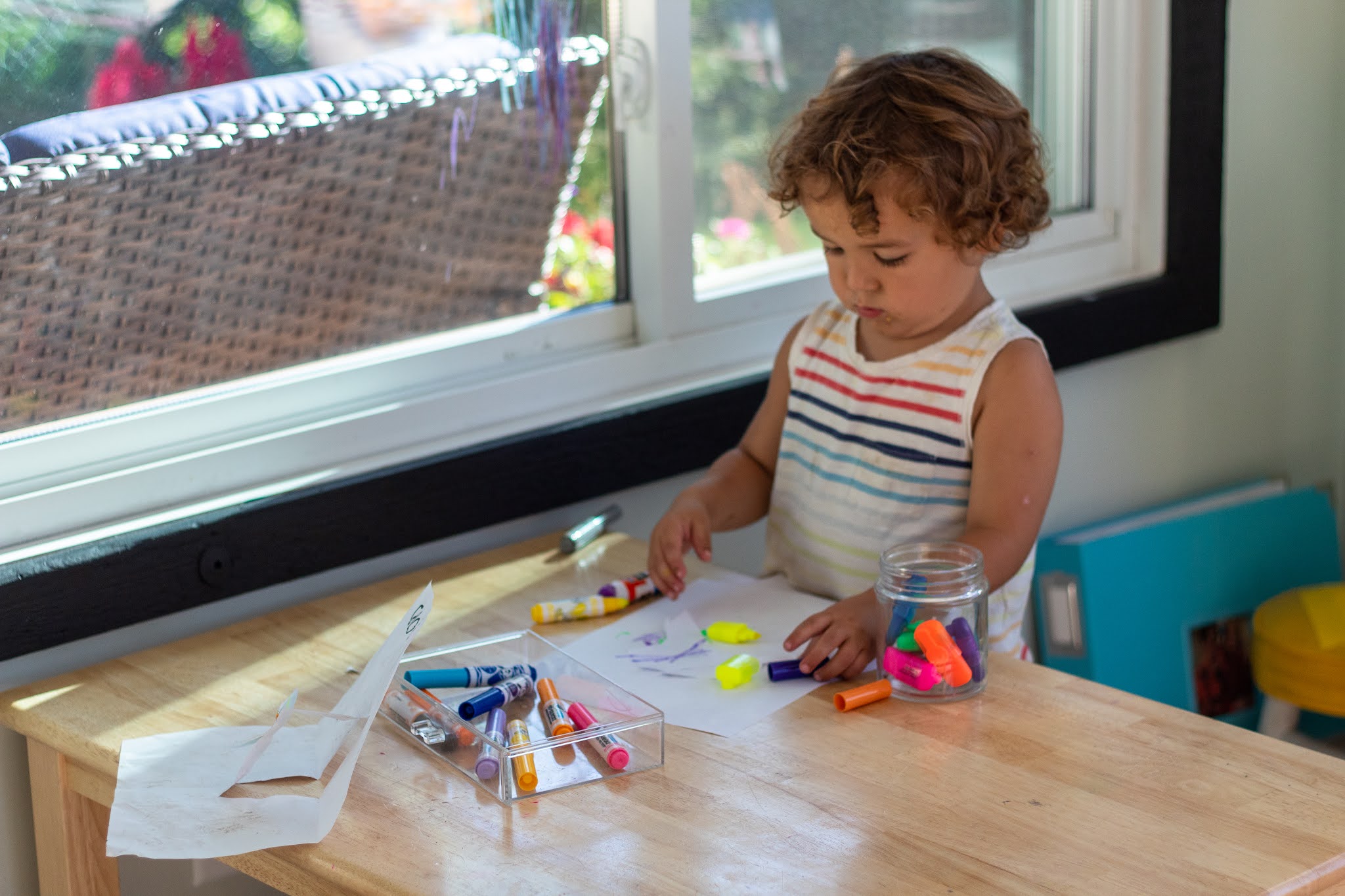 A Few Art Materials at 3-Years-Old