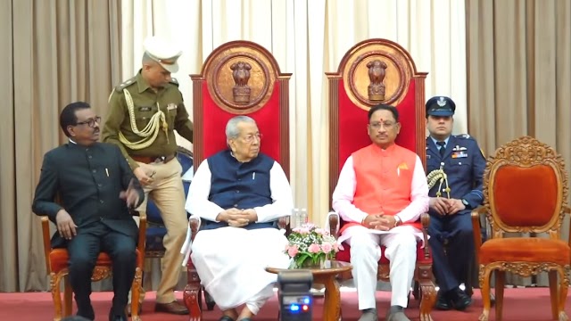 Live :छत्तीसगढ़ साय मंत्रिमंडल के 9 मंत्रियों ने ली शपथ 