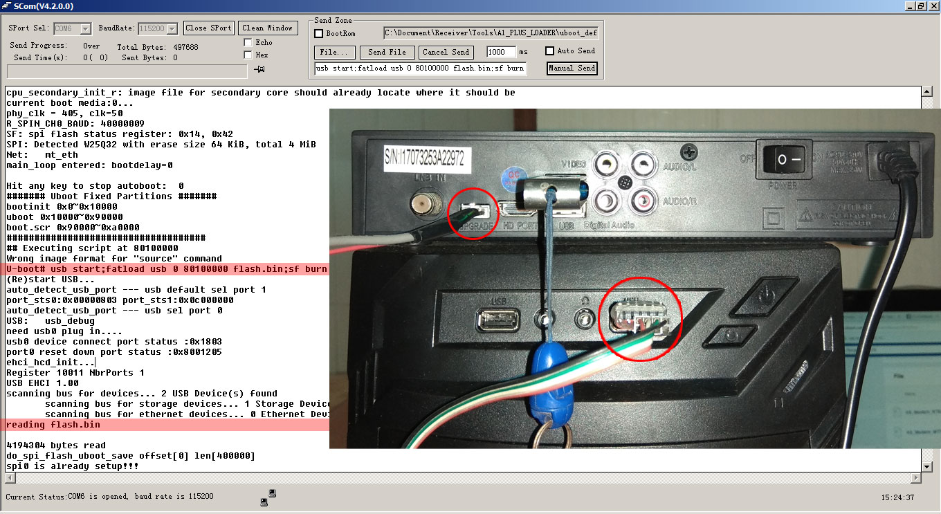 Cara Flashing Matrix Burger S2 K5S Memakai USB to TTL