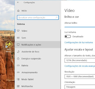 Notificações e ações - Windows 10