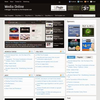 Media Online - Template Blogspot tin tức hỗ trợ Adsense tối đa