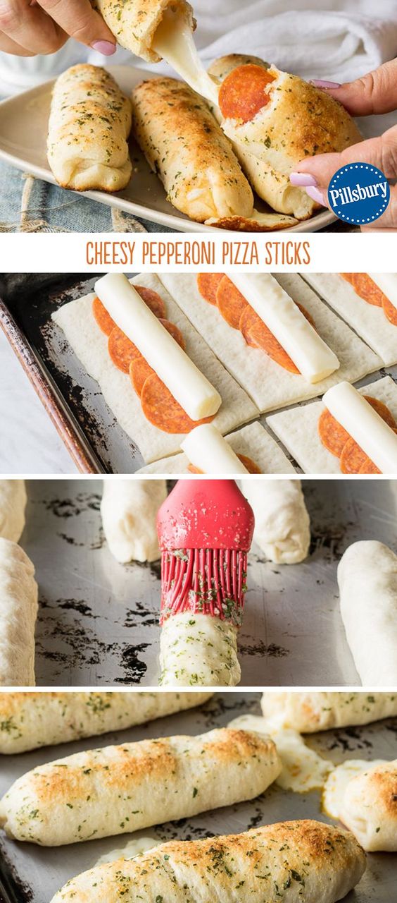 Cheesy Pepperoni Pizza Sticks are perfect for a quick snack or lunch on the go!