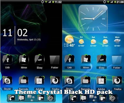 Theme Crystal Black HD pack