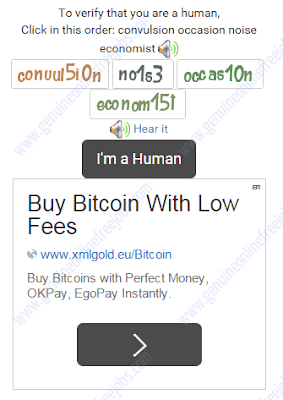 Earn Bitcoins By Solving Captchas On Faucets Bitcoin Captcha Entry - 