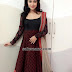 Amala Paul Maroon Black Anarkali 