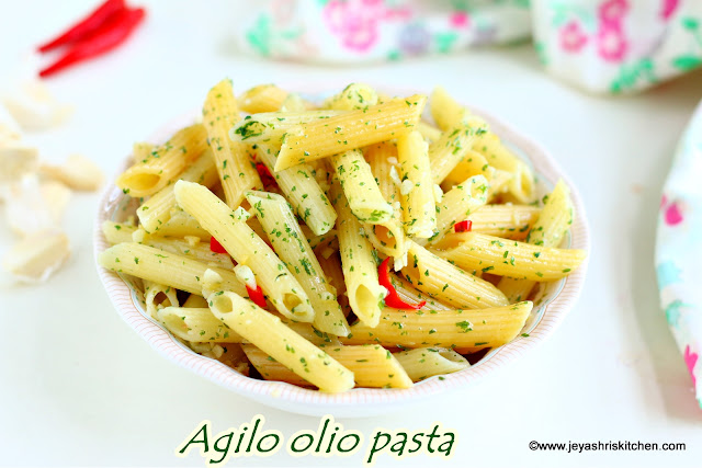 Agilo olio pasta - Pasta mania style