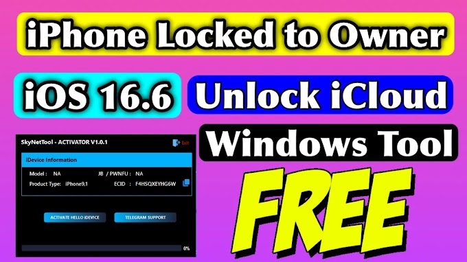 iOS16.6 iPhone Locked to Owner bypass With free iCloud Unlock Windows tool