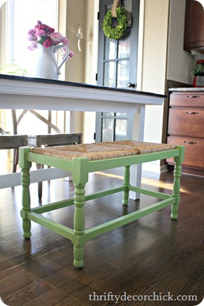 bench at table