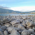 Pebble beach in Lumbarda, Korcula