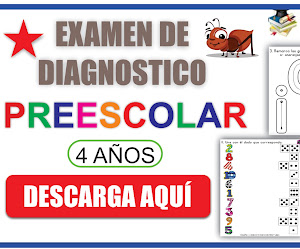 ESTUPENDA EVALUACIÓN DE DIAGNOSTICO PARA PREESCOLAR 4 AÑOS 