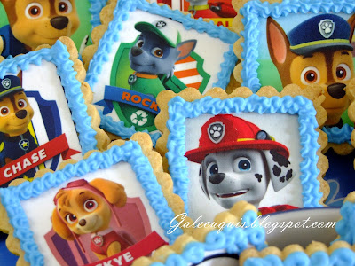 Galletas patrulla canina papel de azúcar