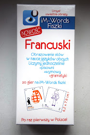 Recenzje #84 - Fiszki iM-Words + konkurs - nagłówek - Francuski przy kawie