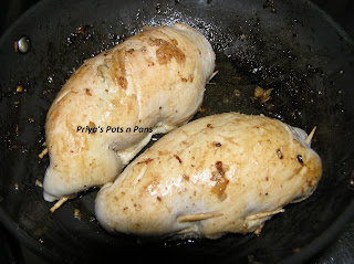 Mushroom stuffed Chicken Breast