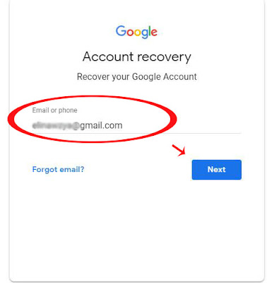 how to recover forgotten password for google account