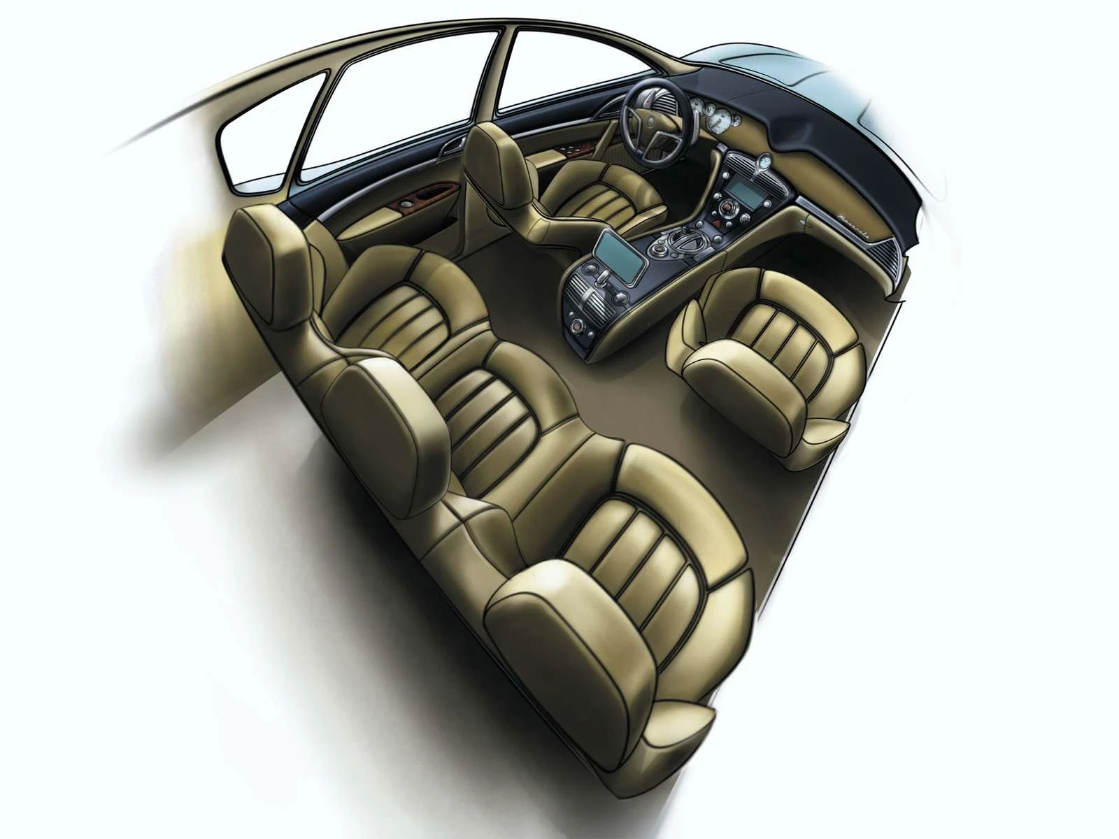Hình ảnh siêu xe Maserati Kubang Concept Car 2003 & nội ngoại thất