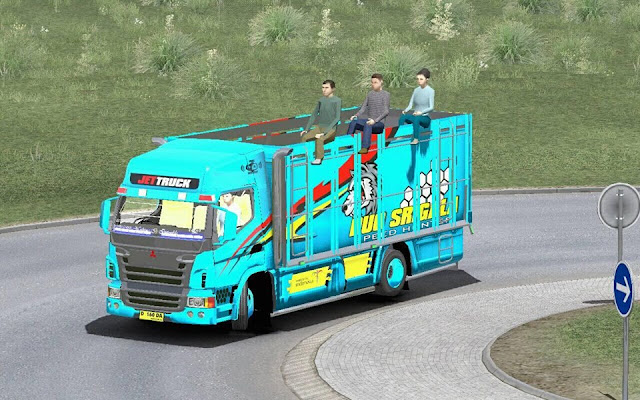 Download Mod truck Mitsubishi Scanter ETS2 by FWD ft DEL cvrt Boruto