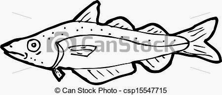 Cartoon Fish Black And White