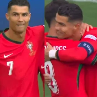 شاهد كيف احتفل رونالدو بالهدف الثالث في مرمى تركيا