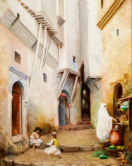 Scène orientaliste - Waldemar Todé (Suedois - 1859-1900) - Huile sur toile - 92x73cm