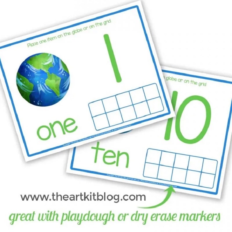 Earth Day tens frames