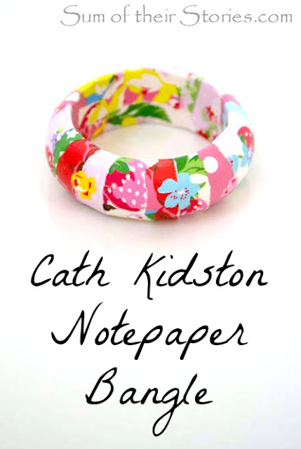 Cath Kidston Notepaper Bangle makeover