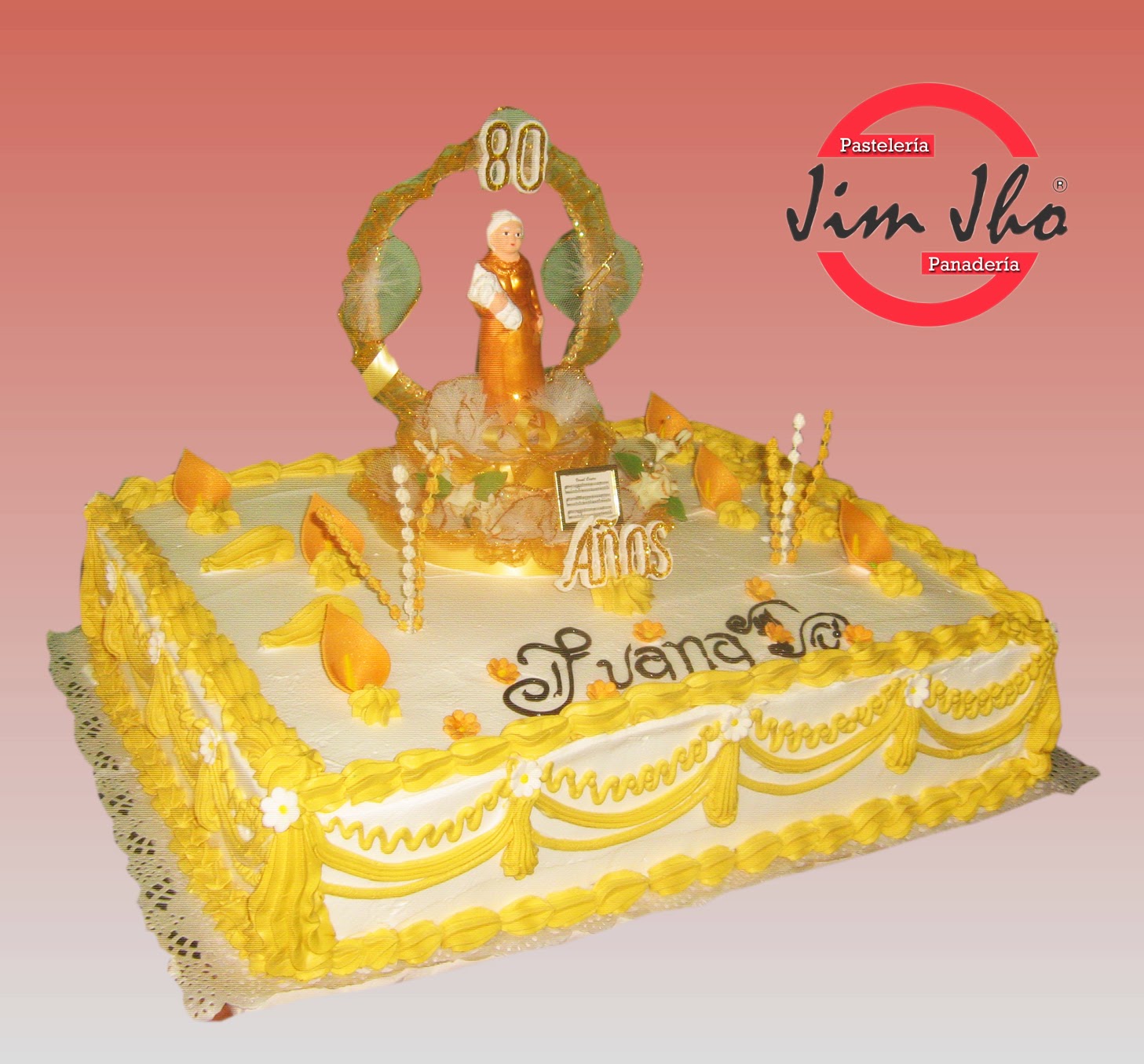 Torta 80 Anos Pasteleria Jimjho