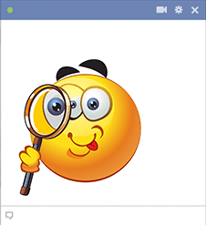 Spying emoticon for Facebook