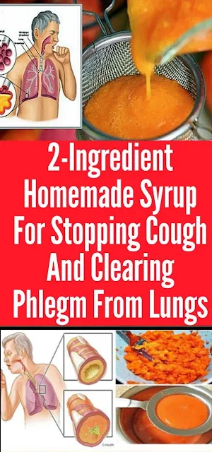 2-Ingredient Homemade Syrup For Stopping Cough And Clearing Phlegm From Lungs