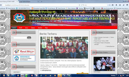 Mengganti Icon Sidebar Website Sekolah CMS Balitbang Diknas