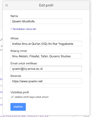 verifikasi email google scholar