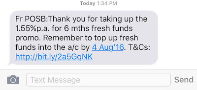 Fresh Fund SMS Notification