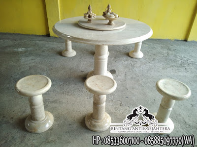 Ready Stock Meja Marmer Kombinasi Untuk Teras Rumah