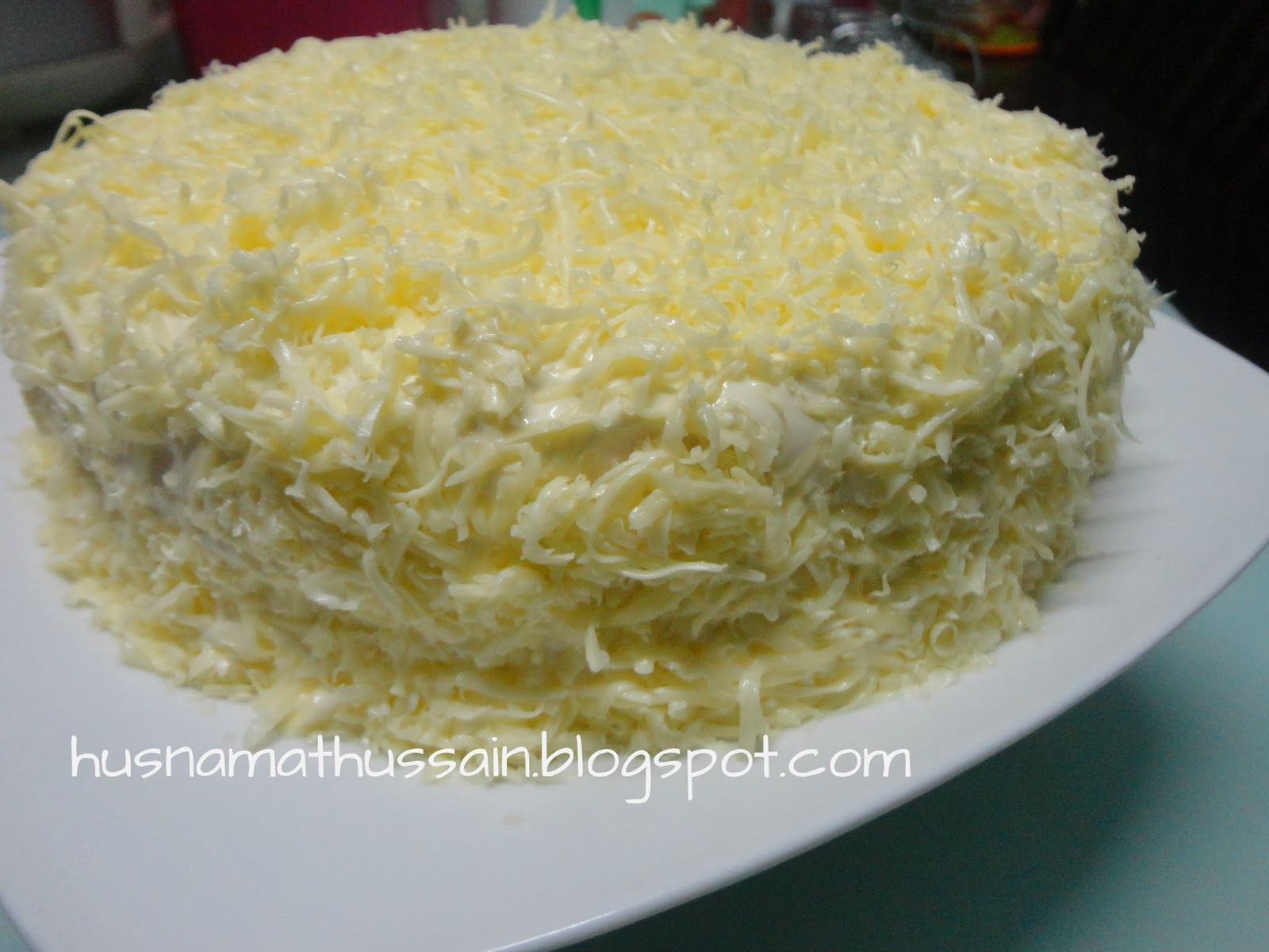 Husna's Life: RESEPI : snow cheese cake / kek keju meleleh