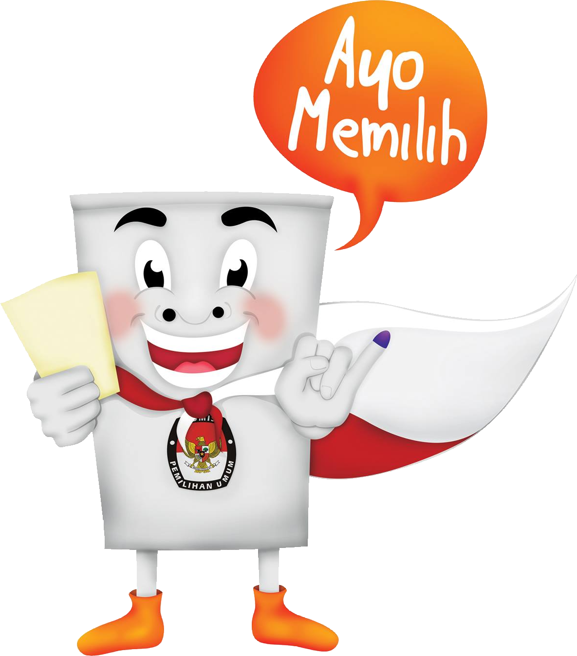 Inilah Maskot PEMILU 2014 SI KORA Cecep HM