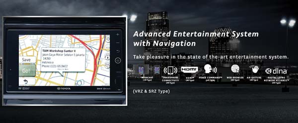 advanced entertainment system with navigation