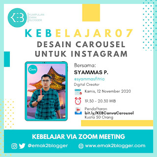 kebelajar07 desain carousel untuk instagram