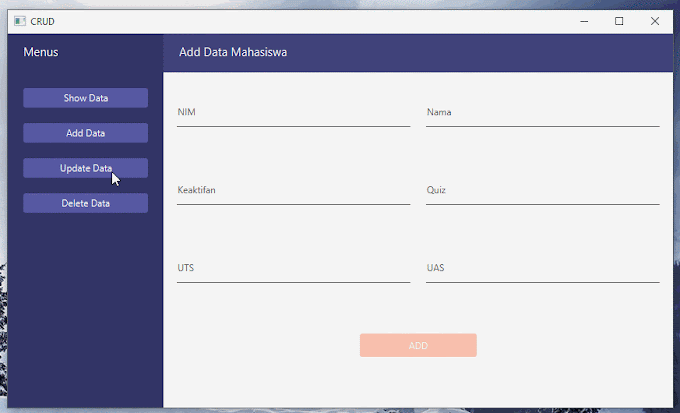 JavaFX Crud Data Mahasiswa 