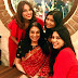 Bipasha Basu with her mother and sisters