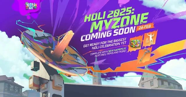 Free Fire Holi Event: All Free Rewards