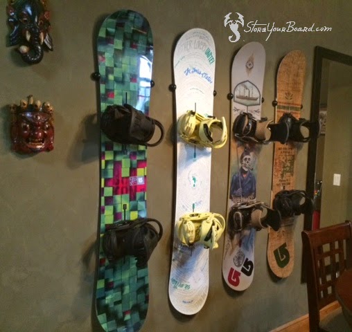 snowboard wall rack