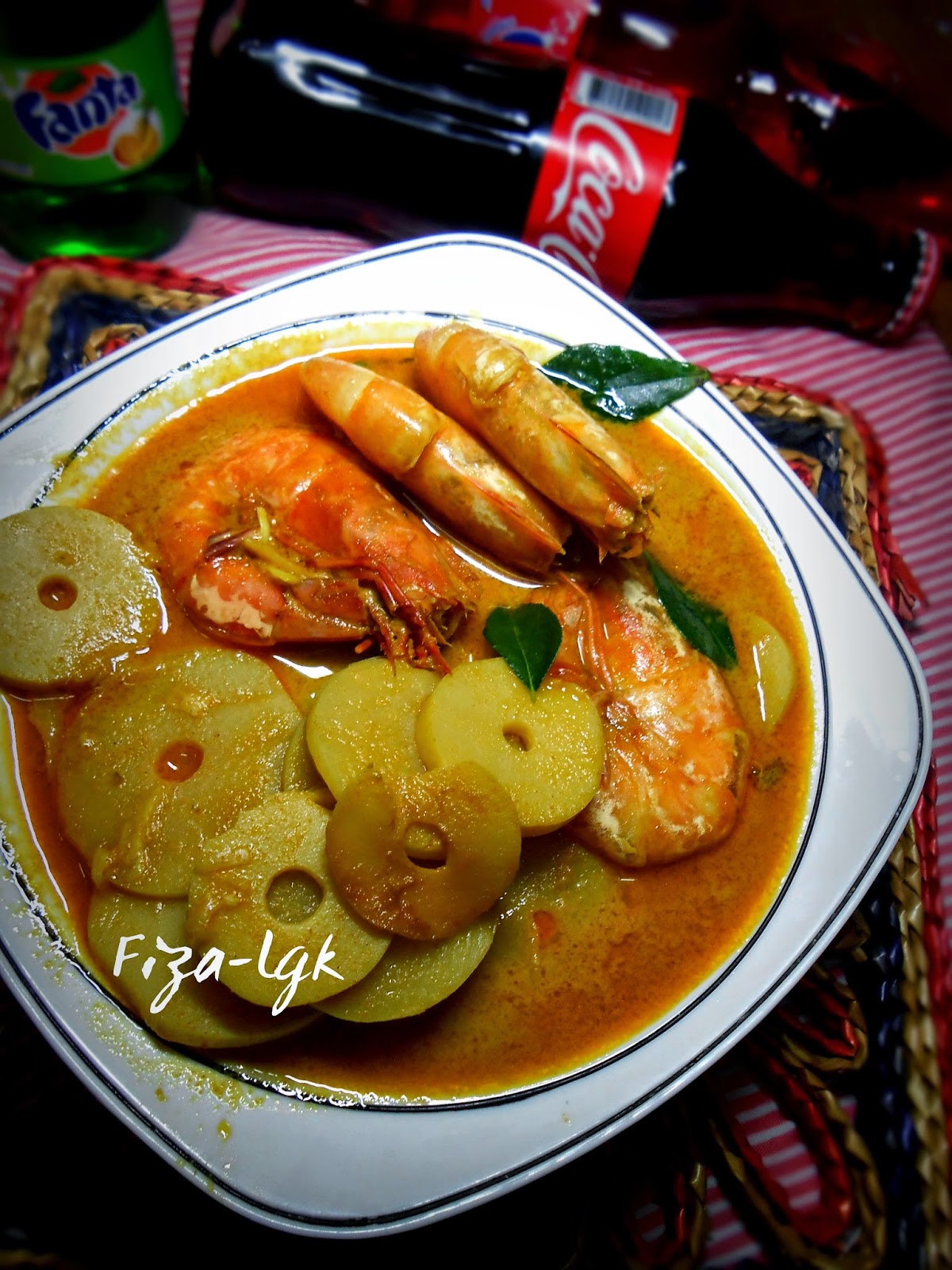 GULAI UDANG DAN REBUNG  Fiza's Cooking