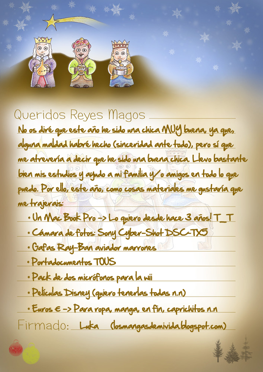 Queridos Reyes Magos... (x_luka)